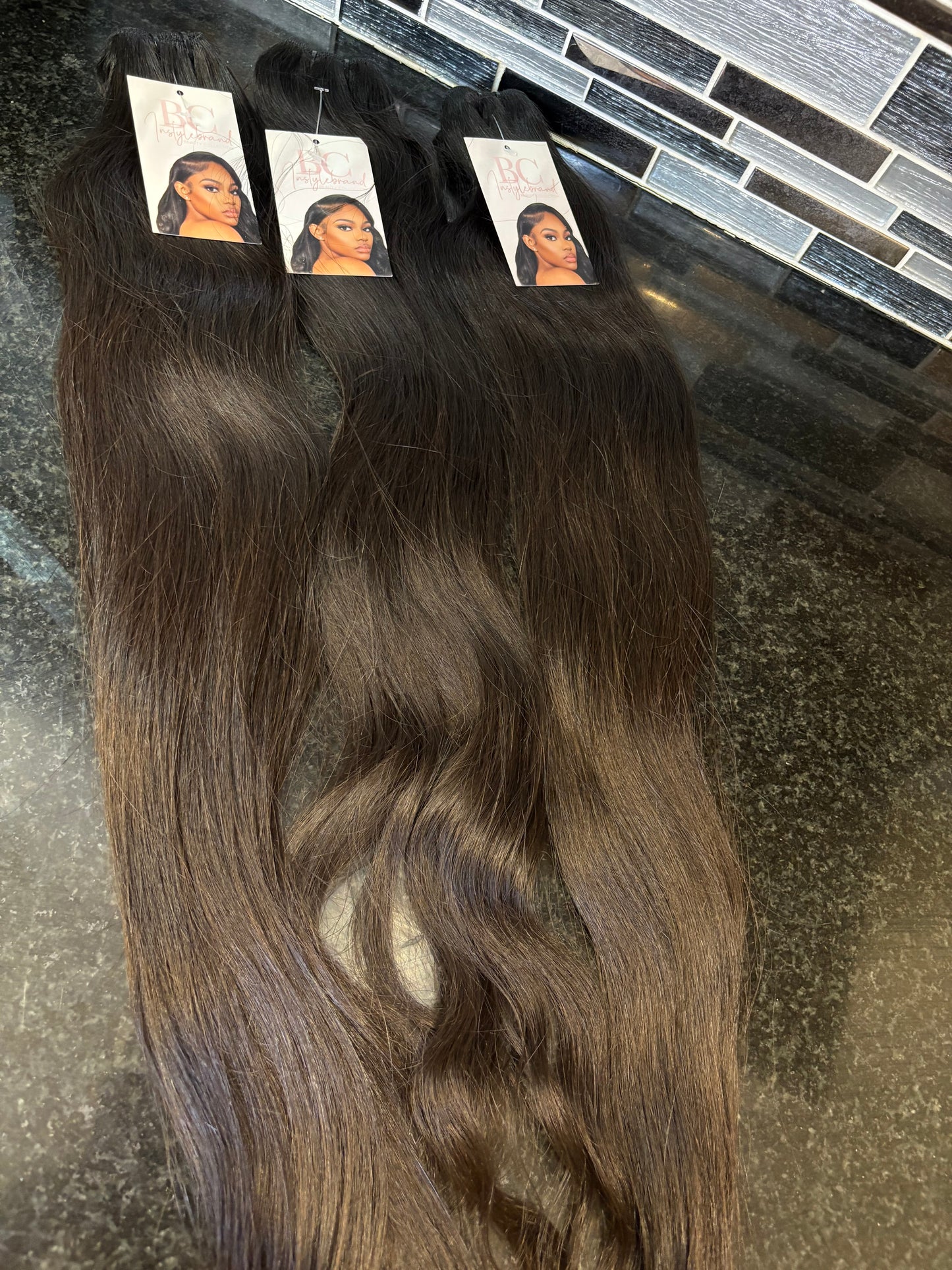 Raw straight hair